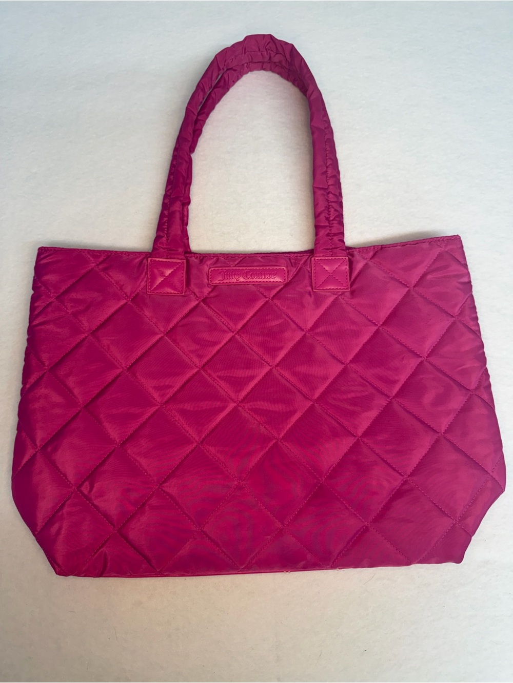 Juicy couture, pink quilted tote